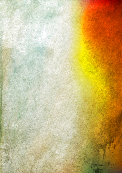 Grey Red and Yellow Watercolor Grunge Texture Background Image