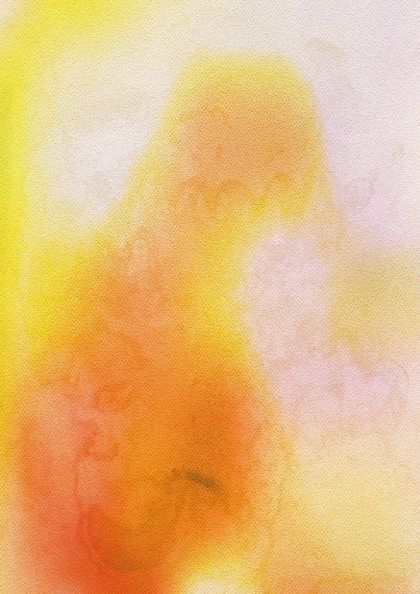 Orange and Yellow Distressed Watercolour Background Image