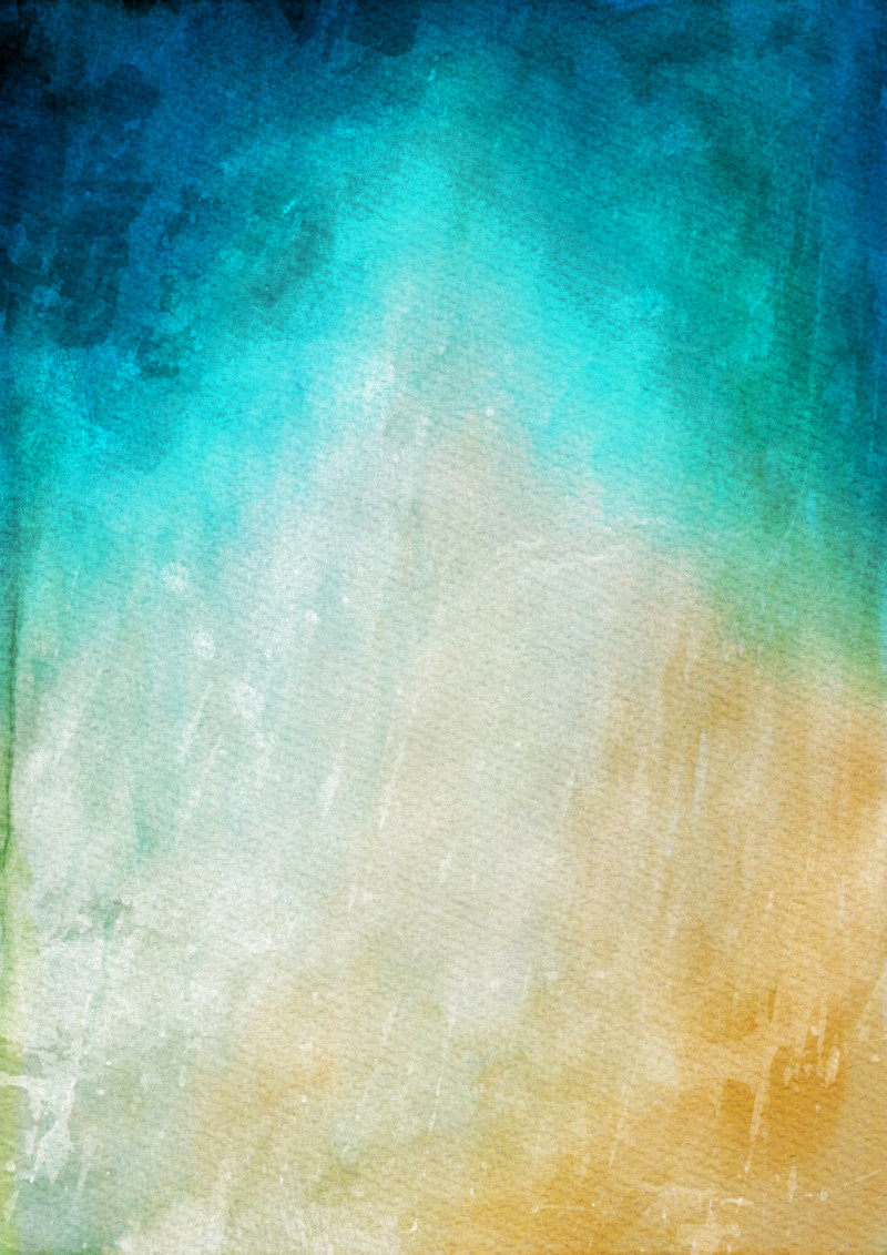 Orange Blue and Grey Watercolor Texture Background