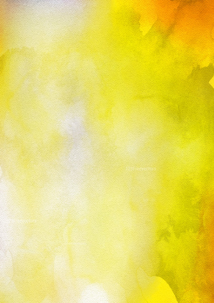 Orange Yellow and White Watercolor Background