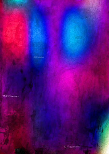 Pink Blue and Red Watercolour Background
