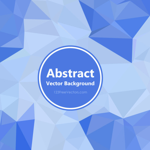 Cobalt Blue Polygonal Triangular Background Clip Art