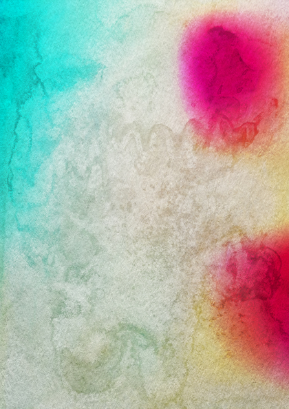 Pink Red and Blue Grunge Watercolor Background