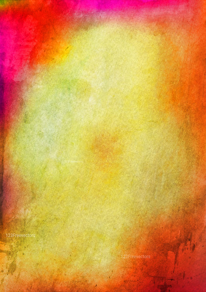 Pink Red and Yellow Watercolor Background Texture Image