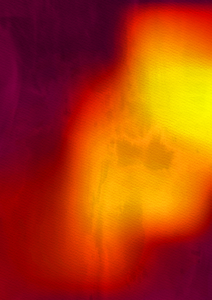 Red and Yellow Grunge Watercolour Background Image