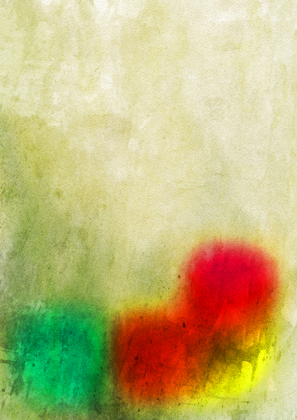 Red Yellow and Green Watercolor Background Image