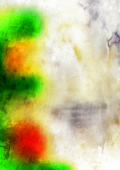 Red Yellow and Green Grunge Watercolor Background