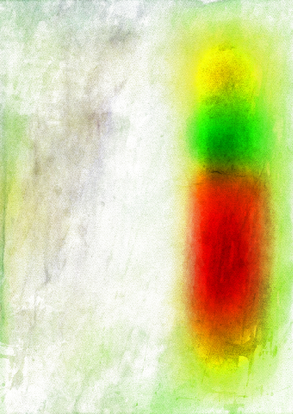 Red Yellow and Green Distressed Watercolour Background Image