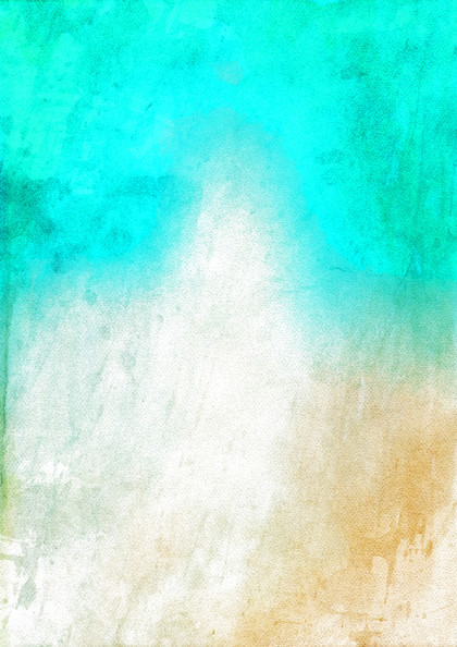 Turquoise and White Watercolor Background