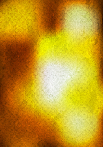 Yellow and Brown Grunge Watercolour Background