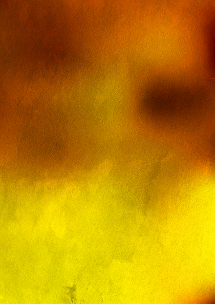 Yellow and Brown Distressed Watercolor Background Image