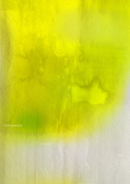 Yellow and White Grunge Watercolour Texture Image