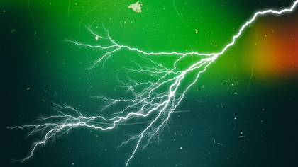 Black Red and Green Lightning Background