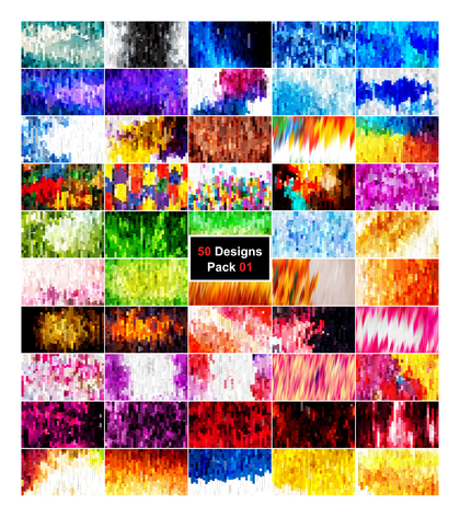 50 Abstract Stripes Background Vector Pack 01