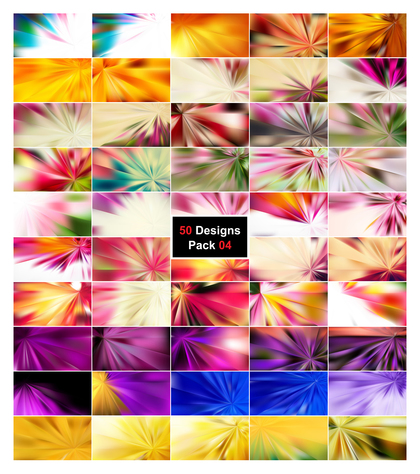50 Abstract Rays Background Designs Vector Pack 04