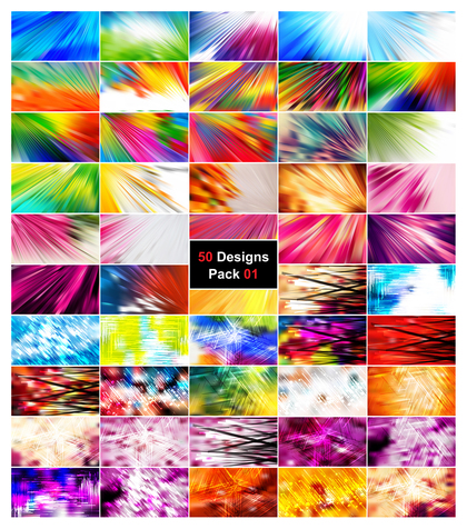 50 Abstract Lines Background Vector Pack 01
