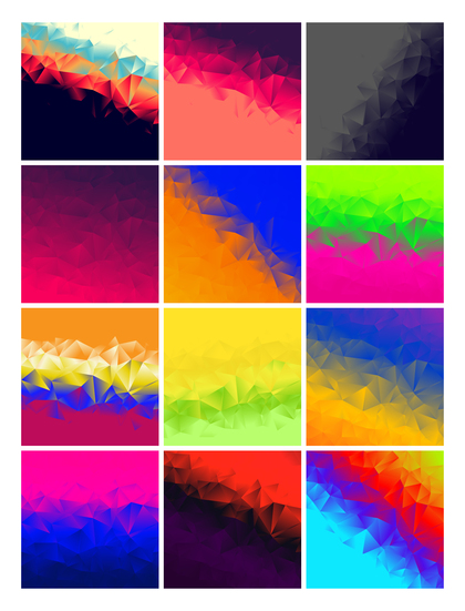 12 Abstract Graphic Background Vector Pack