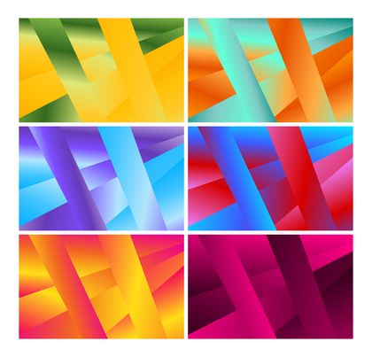 6 Abstract Liquid Color Geometric Background Vector Pack