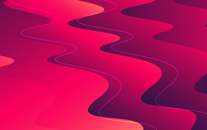 Abstract Dark Pink Liquid Wavy Shapes Composition Background