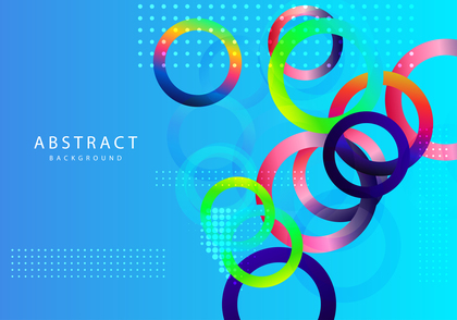 Abstract Colorful Fluid Color Circles Background