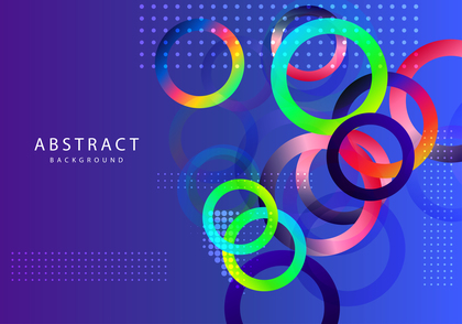 Abstract Colorful Fluid Gradient Circles Background