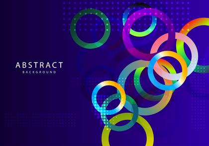 Abstract Colorful Liquid Circles Background