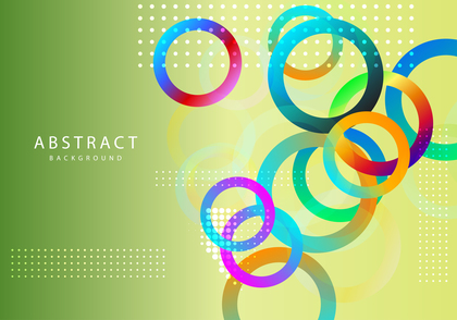 Abstract Colorful Liquid Color Circles Background