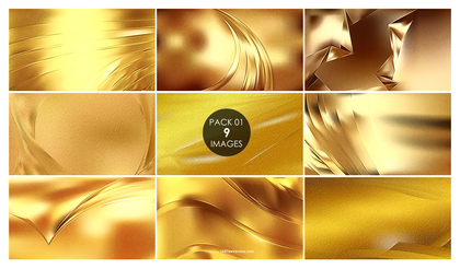 9 Gold Metal Background Pack 01