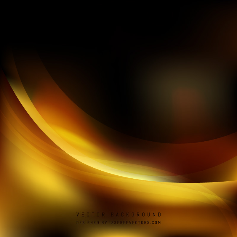 Black Orange Fire Wave Background