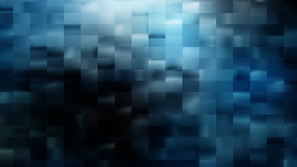 Abstract Blue Black and White Gradient Square Pixel Mosaic Background Graphic