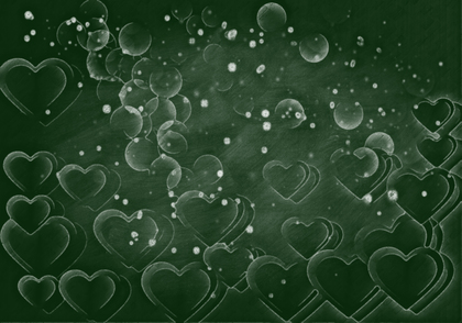 Green Chalkboard Love Background Design