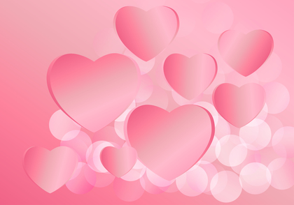 Pink Valentines Day Background Vector