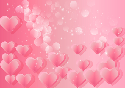 Pink Valentine Background Illustration