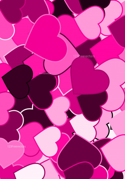 Pink Heart Wallpaper Background