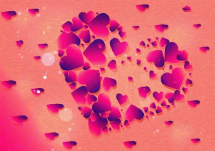 Pink Heart Texture Background Design