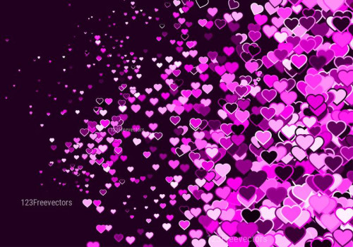 Dark Purple Valentine Background