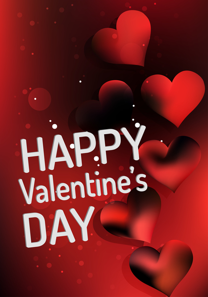Red Love Background Vector Image