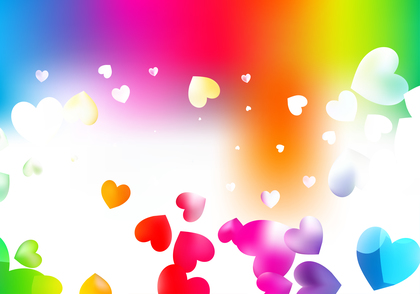 Colorful Heart Wallpaper Background