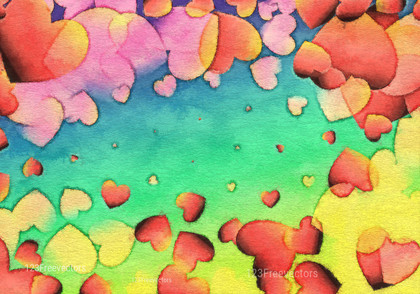 Colorful Love Background Texture Graphic