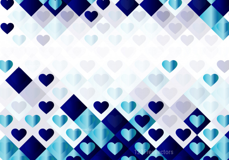 Blue and White Romance Background