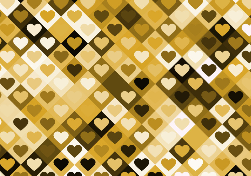 Orange and White Romance Background Illustration