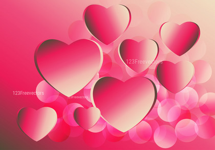 Pink and Beige Valentines Background