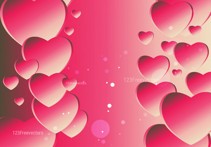 Pink and Beige Valentine Background