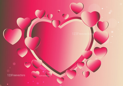 Pink and Beige Love Background