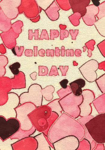 Pink and Beige Love Background Texture Graphic