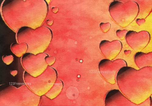 Pink and Orange Love Background Texture Design