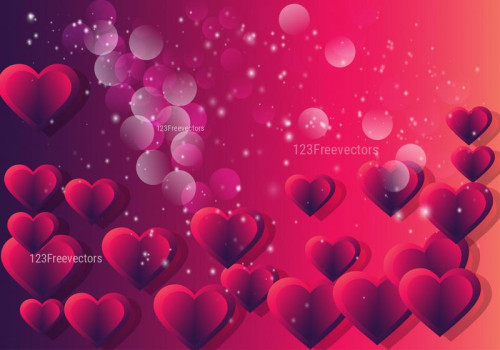 Pink and Purple Valentine Background