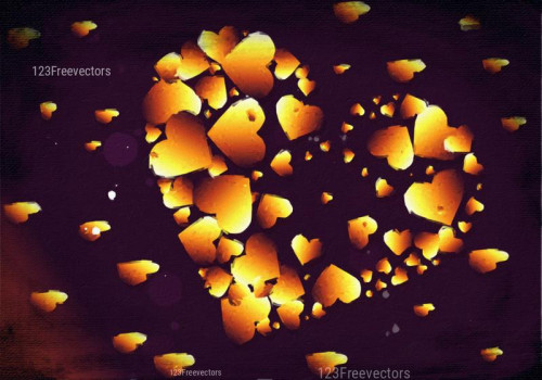 Purple and Orange Valentines Day Texture