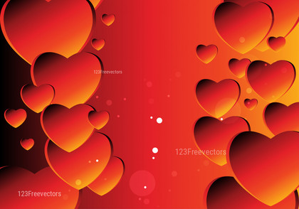 Red and Orange Love Background Graphic
