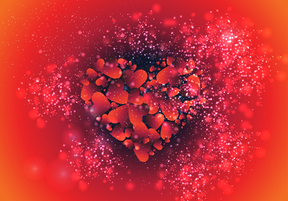 Red and Orange Valentines Background
